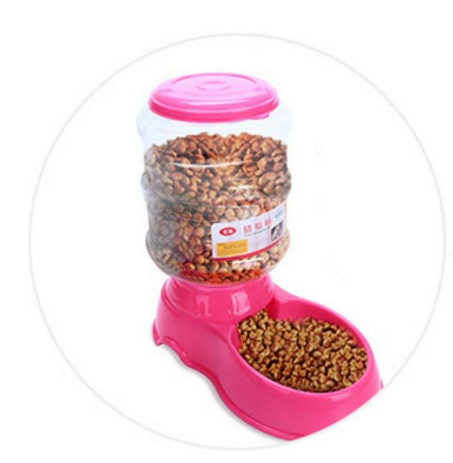 3.5L pet automatically feeding basin - 0 - CJ - pink - water - CJJJCWGY00043 - pink - water