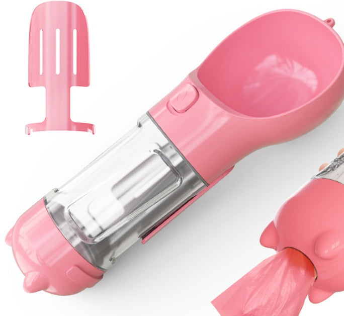 Pet Multi - functional Water Bottle - 0 - CJ - Pink - CJJJCWGY02802 - Pink