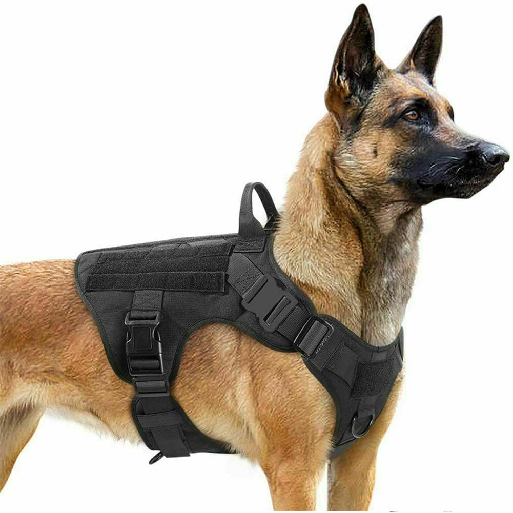 Military Tactical Dog Harness German Shepherd Adjustable Pet Dog Back - 0 - CJ