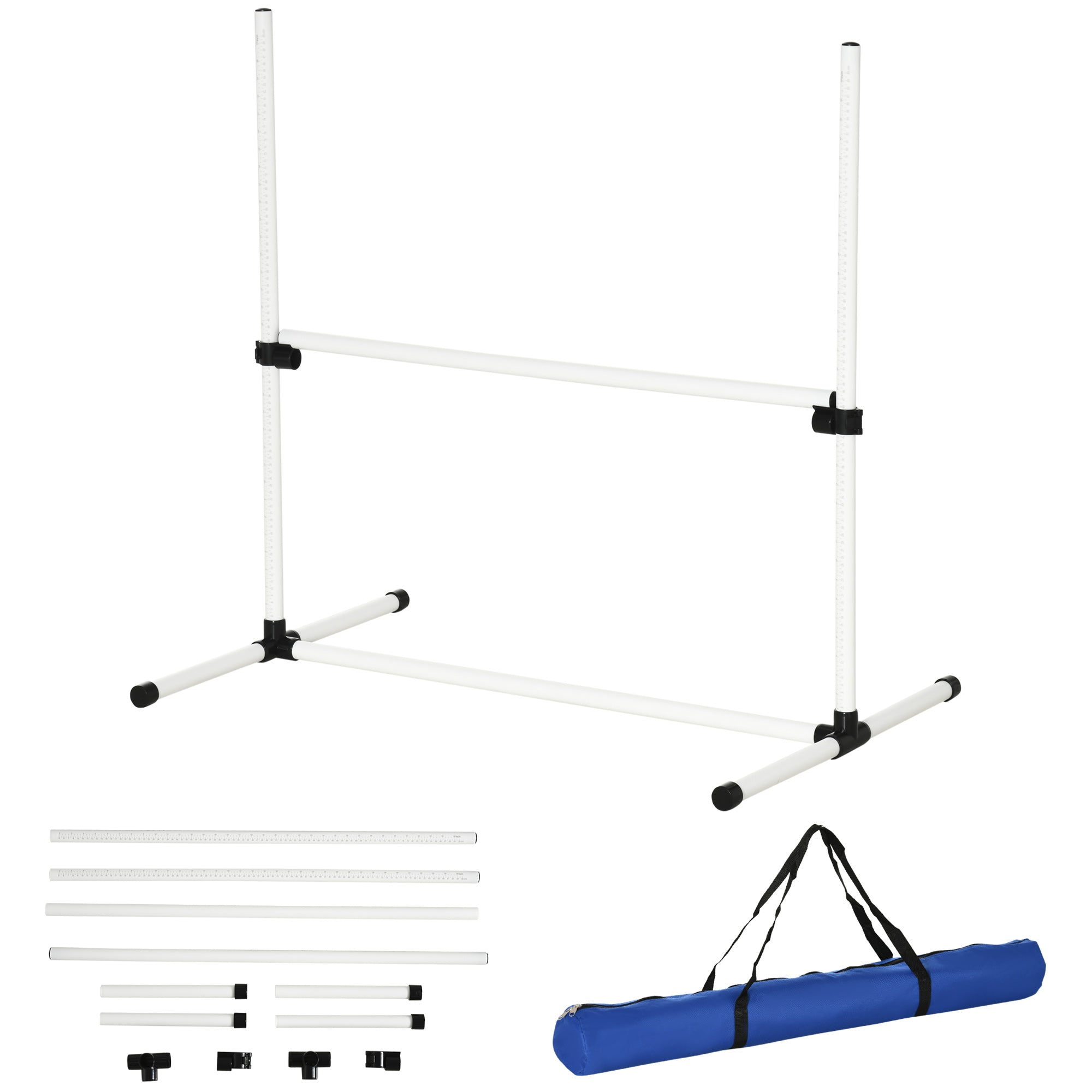 4 - piece Dog Agility Training Equipment With Height - adjustable Jumping Poles - 5 - CJ