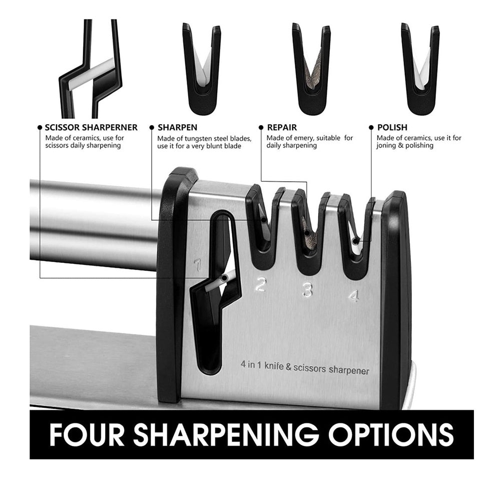 1pcs 4 - in - 1 Kitchen Blade And Scissor Sharpening Tool - 5 - CJ