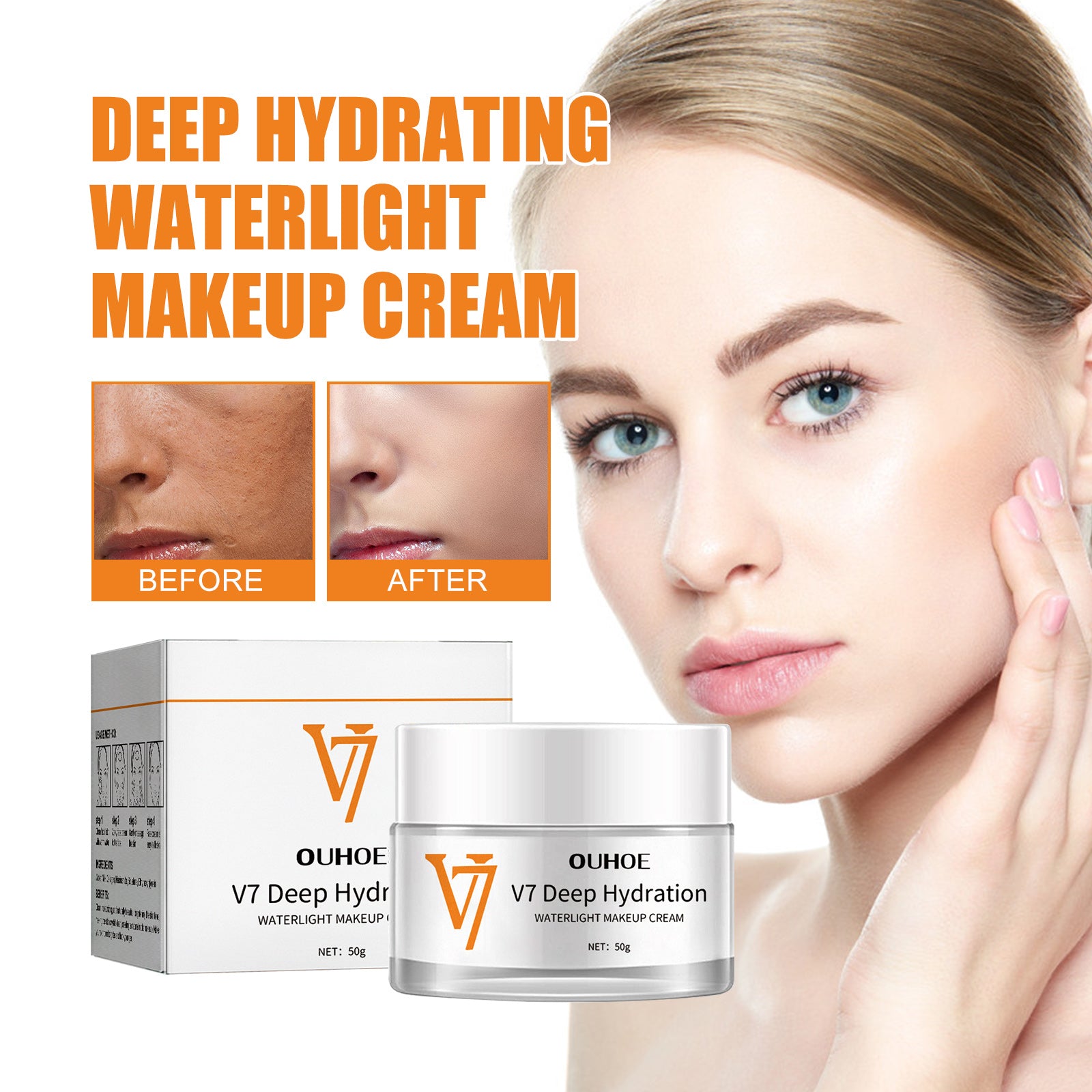 OUHOE Moisturizing And Brightening Toning Cream, Moisturizing Face, Beauty, Rejuvenation, Moisturizing Cream, Brightening, Firming And Smoothing Cream - 5 - CJ