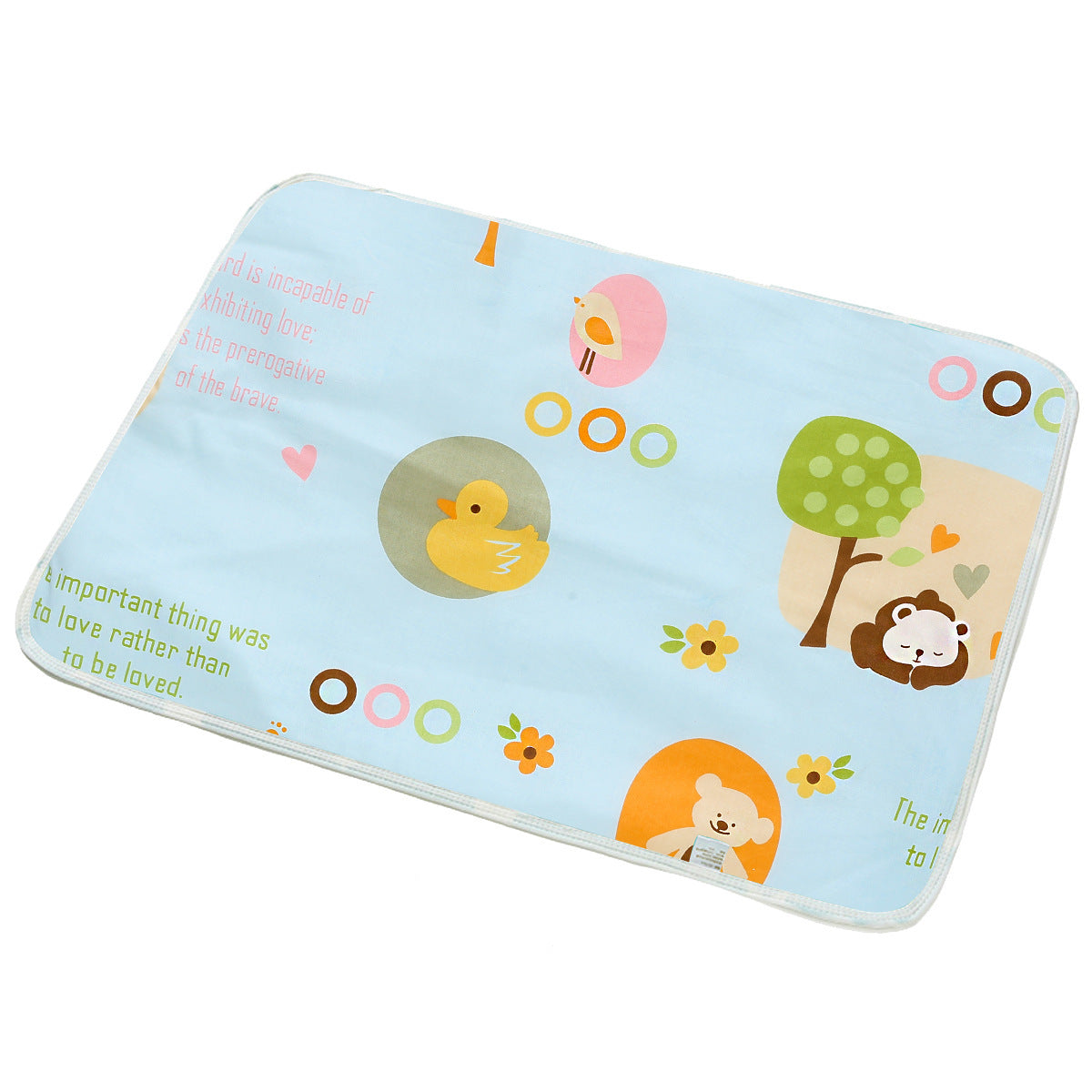 Breathable Cotton Cartoon Waterproof Insulation Pad - 0 - CJ - Blue Paradise - 50X70cm - CJYD226013205EV