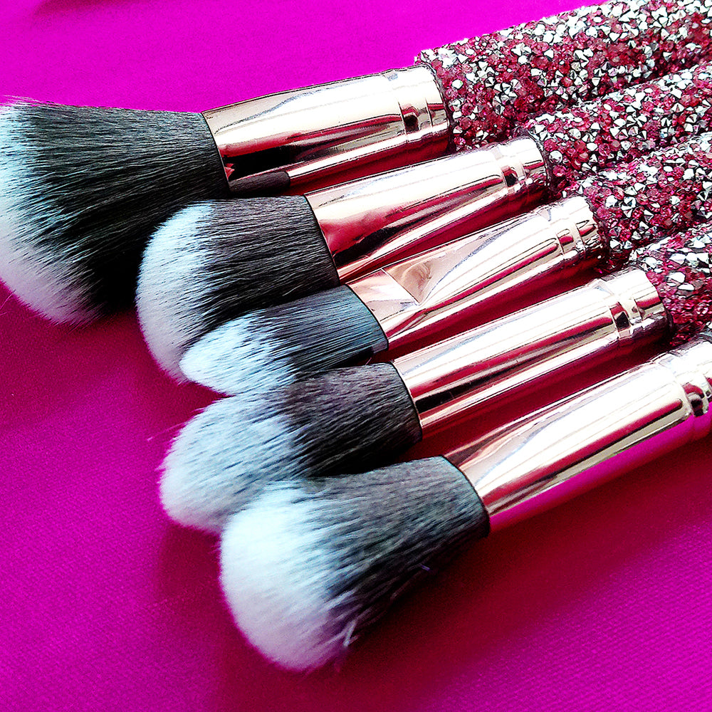 10 IN 1 Diamond Inlaid Handmade Custom Makeup Brush - 5 - CJ