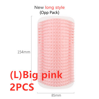 Cat Self - Grooming Brush Pet Wall Rubbing Device - 0 - CJ - Big pink 2pcs - CJJJCWMY00001 - Big pink 2pcs
