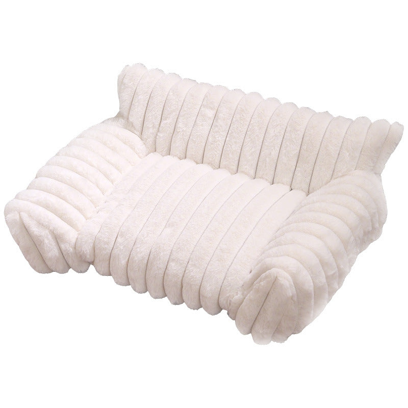 Cat Sofa Rabbit Plush Pet Thickened Large Kennel - 0 - CJ