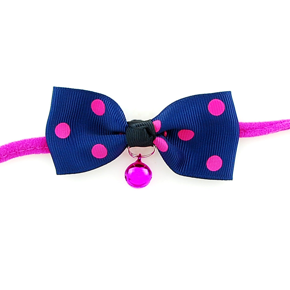 Pet accessories pet bow - 0 - CJ - Blue dot - CJJJCWGY02367 - Blue dot