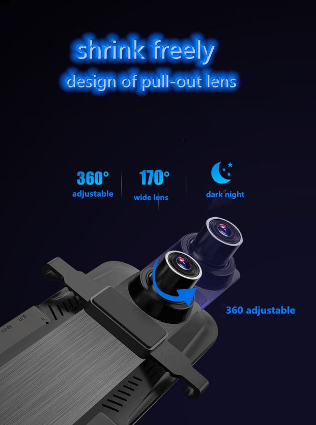 Dual Cameras Driving Recorder with Full Display Screen - 0 - CJ