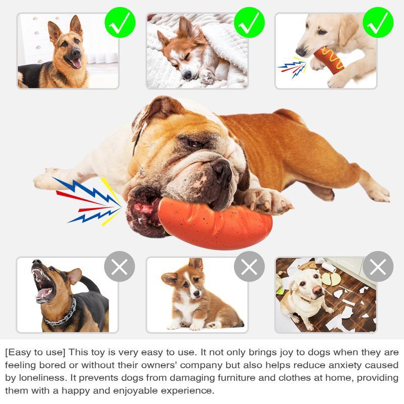 PPOKEl Dog Chew Toys Aggressive - Chaewers.Indestructible Dog Toy For Aggressive Chewer,Tough Chew Toys For Dogs Rubber Orange Plain - 5 - CJ