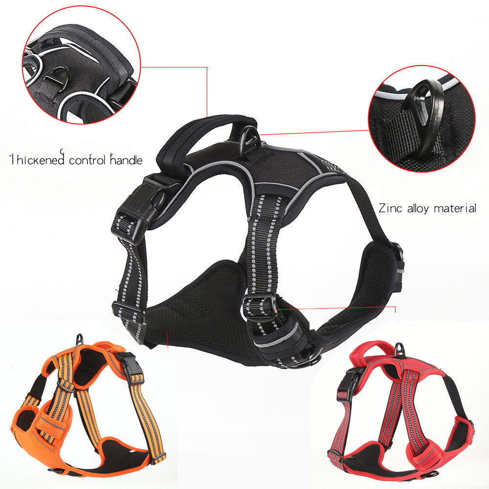 Dog Harness No Pull Breathable Reflective Pet Harness Vest - 0 - CJ