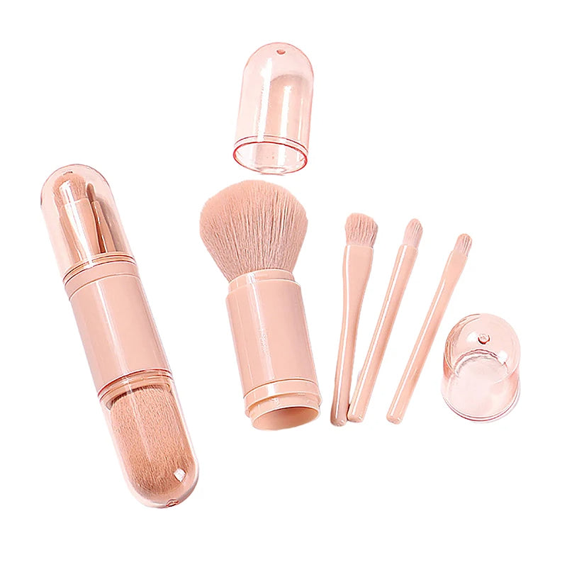 4in1 Portable Makeup Brush Set Beauty Brush - 5 - CJ