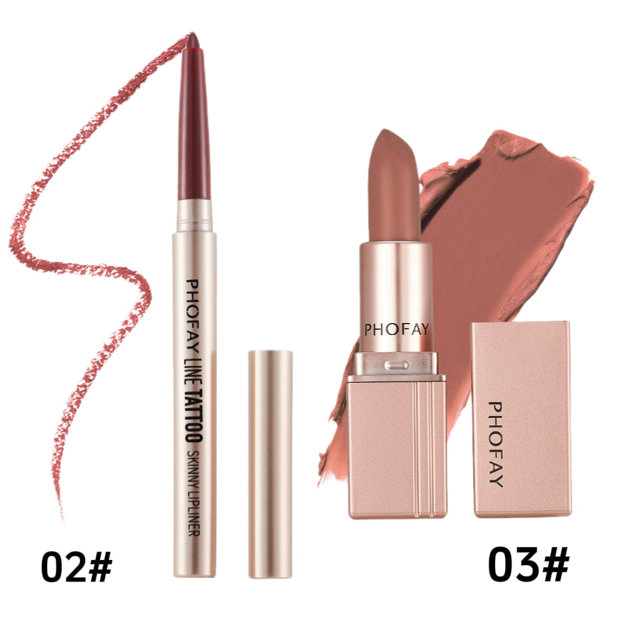 PHOFAY Matte Lipstick - 4 - CJ - Set1 - CJKH203582711KP