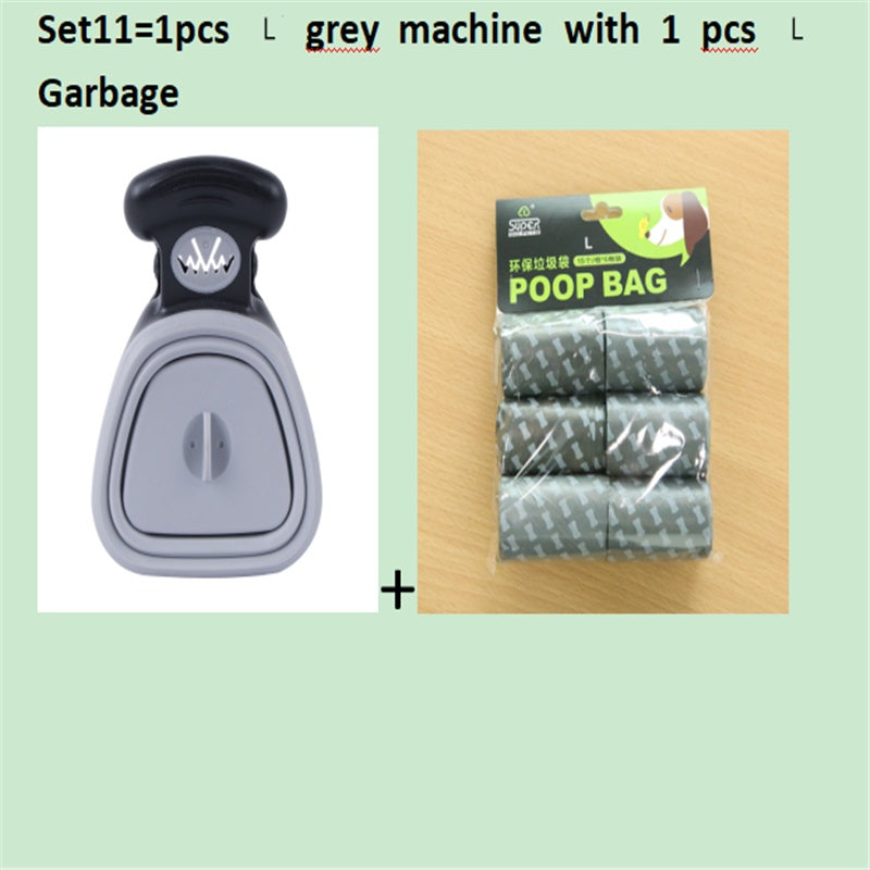 Dog Pet Travel Foldable Pooper Scooper With 1 Roll Decomposable bags Poop Scoop Clean Pick Up Excreta Cleaner Epacket Shipping - 0 - CJ - Set 11 - GreyLXL - CJJJCWGY00674 - Set 11 - GreyLXL