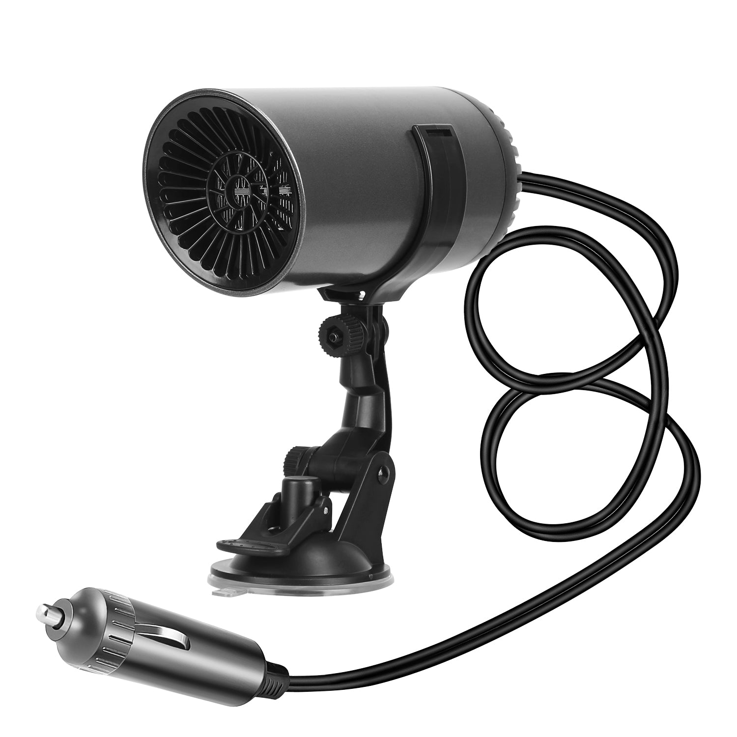 1Pc 12V 150W Or 24V 216W Portable Car Heater 2 In 1 Heating Cooling Fan Rotatable Demister Defroster With 4.92ft Cord - 5.0 - CJ