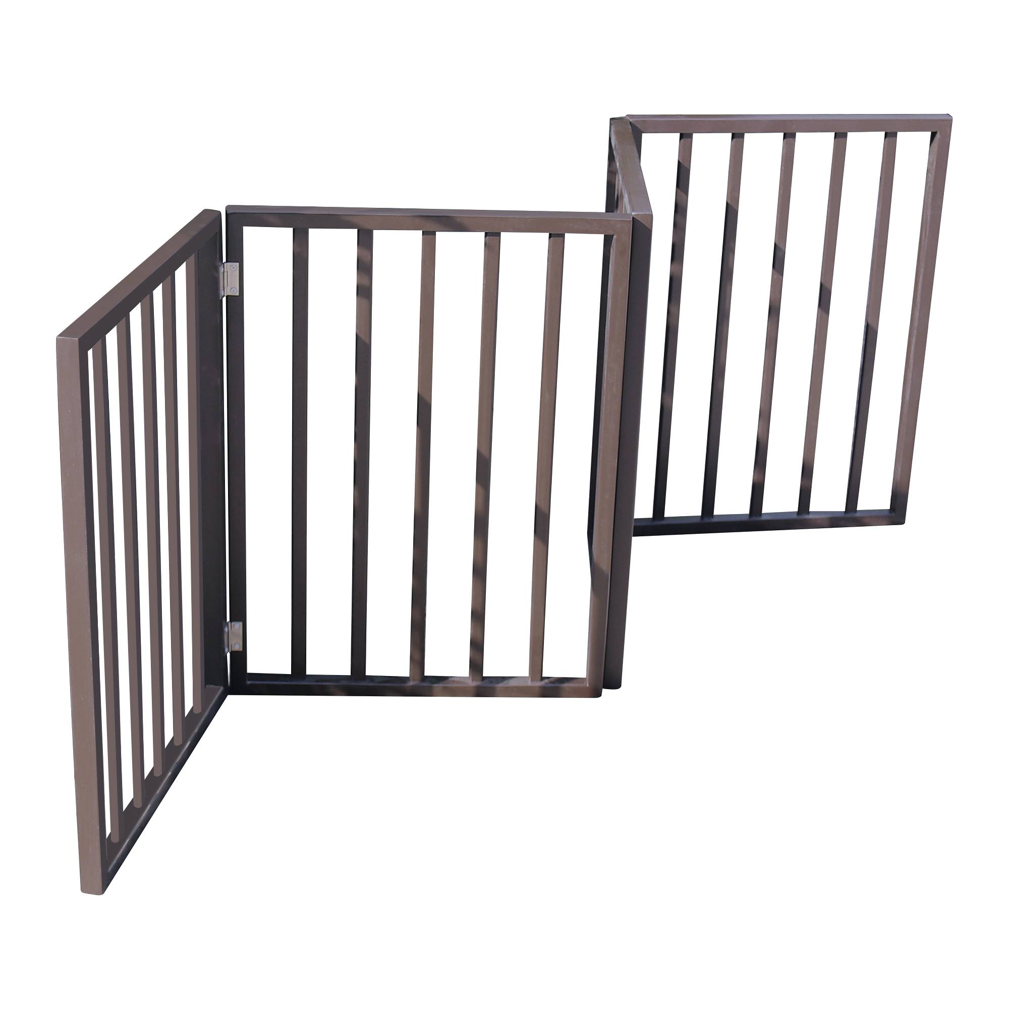 Pet Gate - Dog Gate For Doorways,Stairs Or House - standing, Folding - 5 - CJ