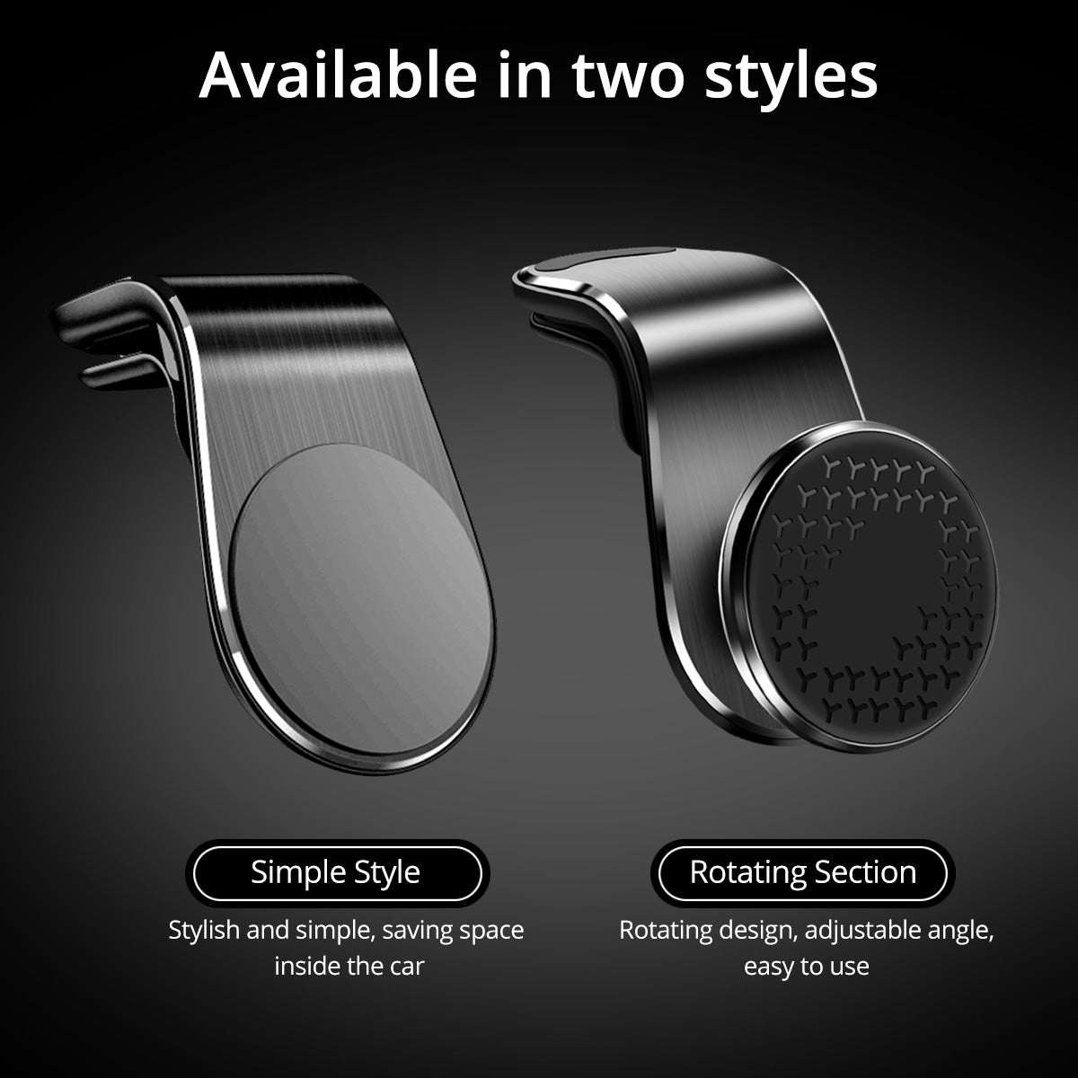Magnetic Car Phone Holder Air Vent Magnet Mount Smartphone Phone Holder Car Rotation Bracket - 0 - CJ
