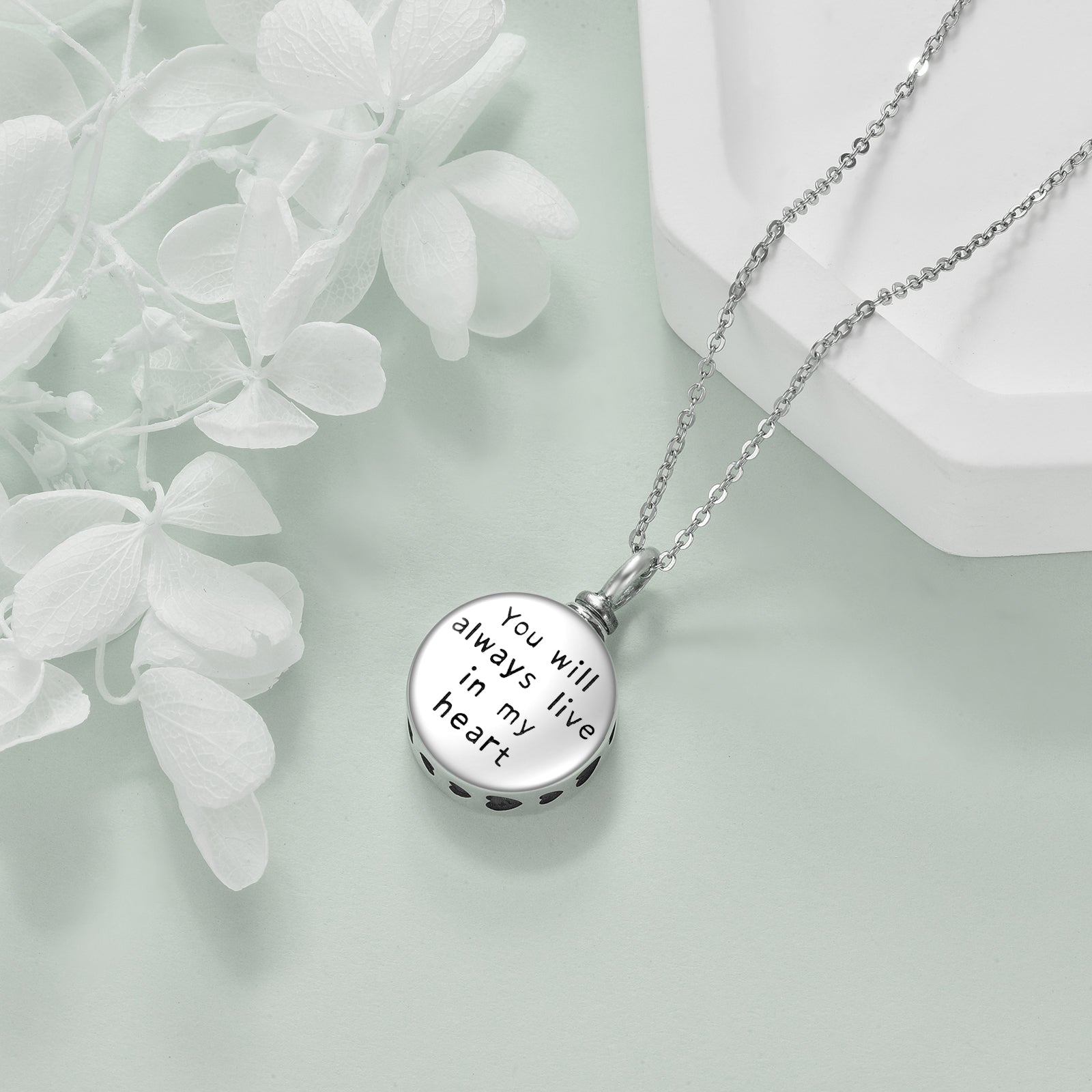 Sterling Silver Tree of Life Urn Necklaces for Ashes Cremation Jewelry - 5 - cjdropshipping