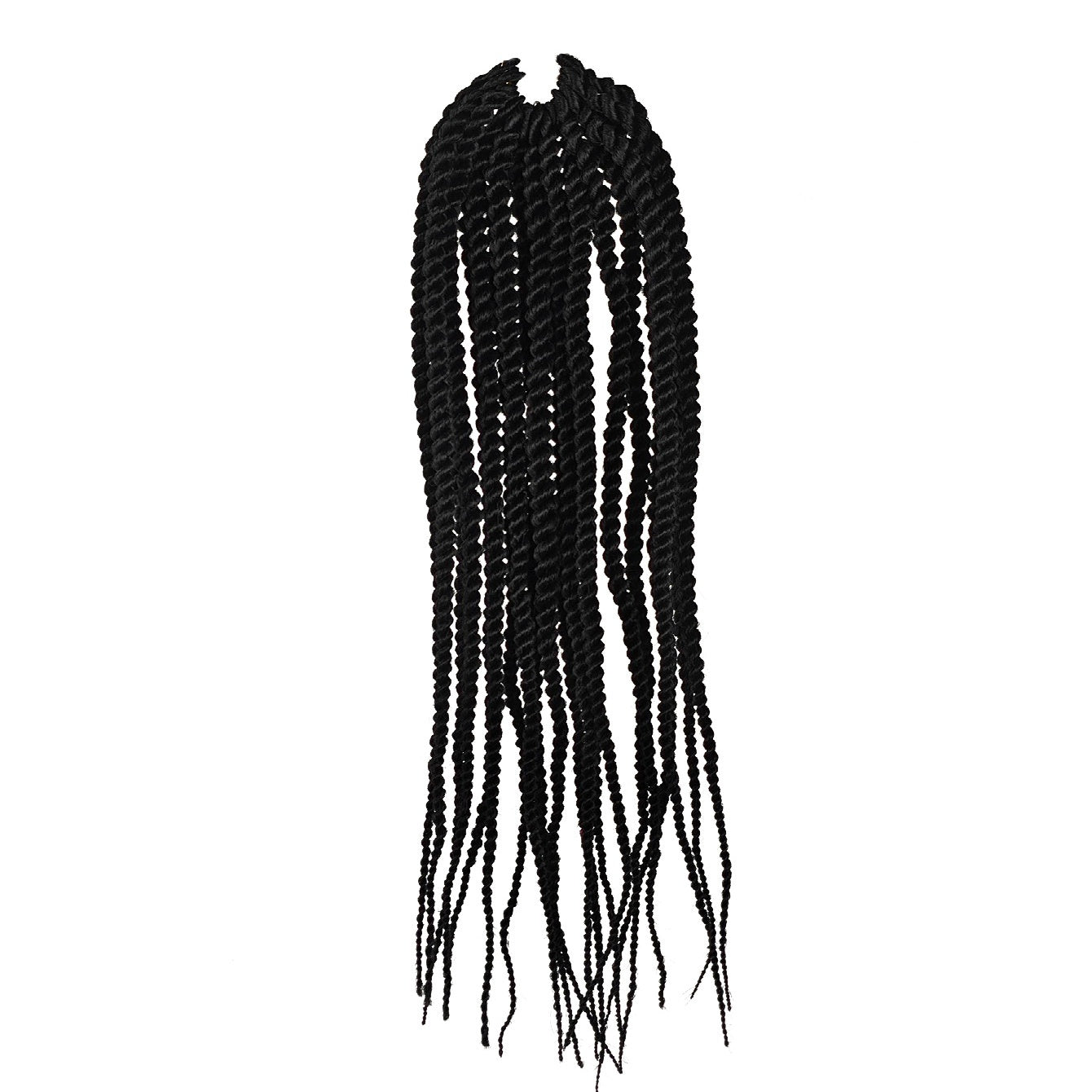 4X EZ SENEGALESE BRAID Long Crochet Braid Synthetic Hairstyle Black Burgundy Brown Ladies Box Braid Crochet Hair - 16 Inch - 5 - CJ