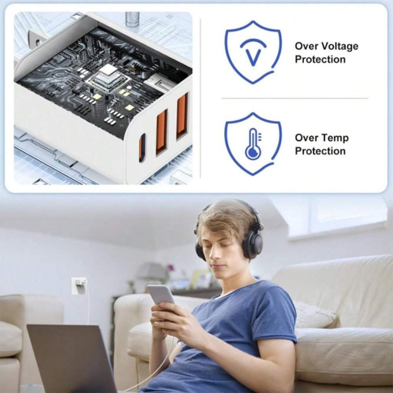 Charger Cable - Portable, Durable, Essential For Charging Compatible With Multiple Devices And Ensures Device Safety. - 5 - CJ