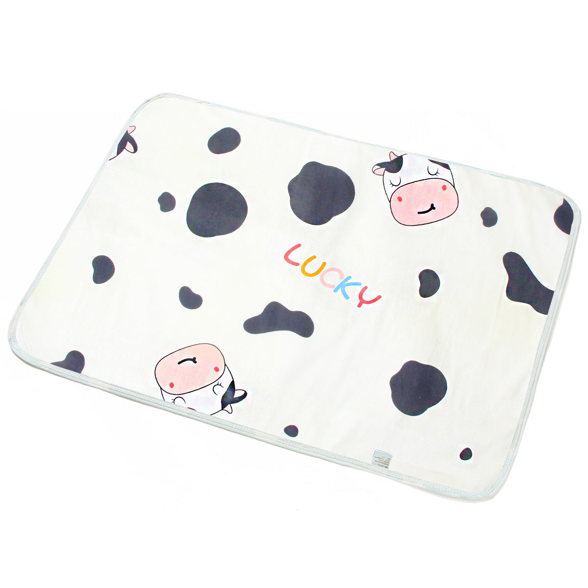 Breathable Cotton Cartoon Waterproof Insulation Pad - 0 - CJ - Lucky Cow - 50X70cm - CJYD226013216PK