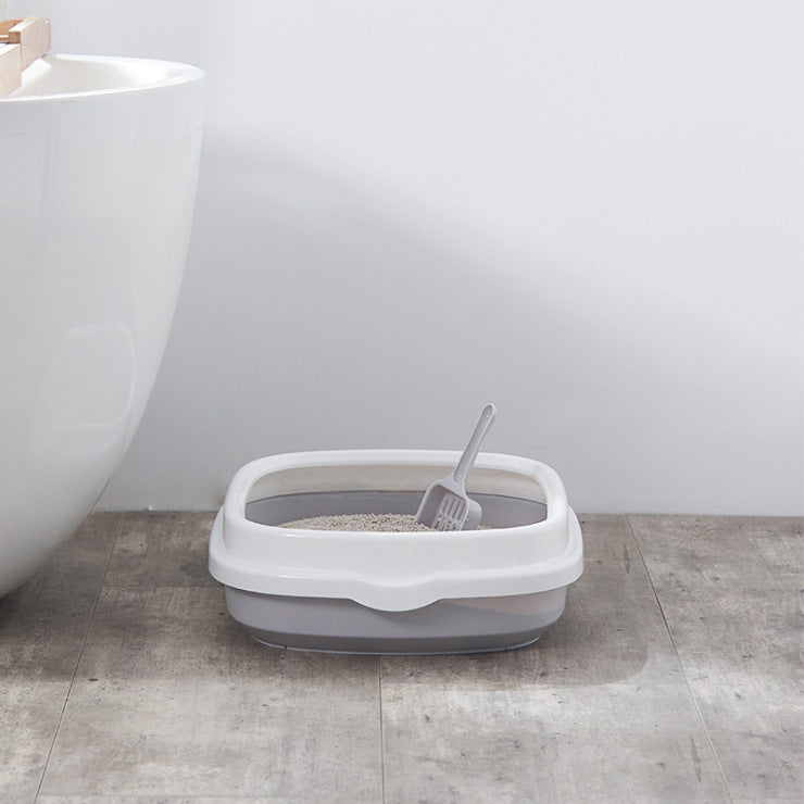 Deodorant semi - enclosed cat litter box - 0 - CJ - Grey - CJJJCWMY00666 - Grey