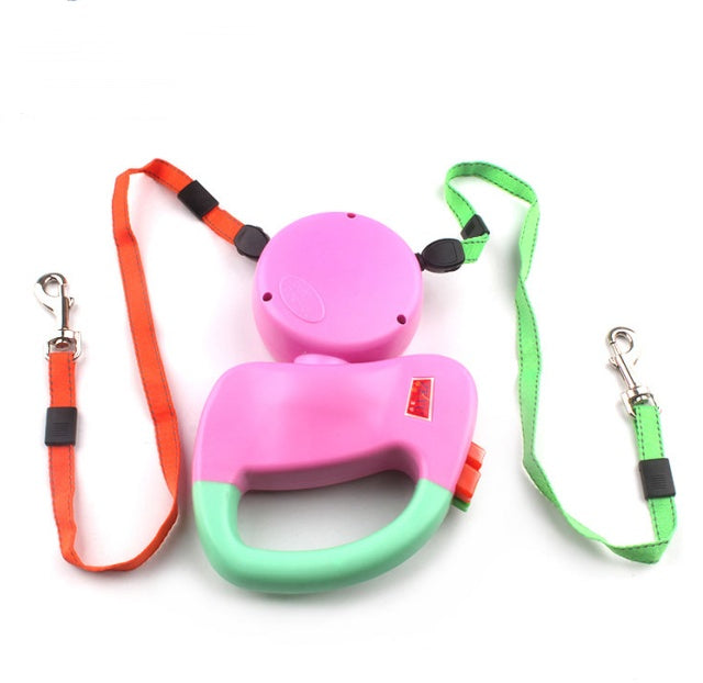 Retractable Dual Pet Dog Walking Leash - 0 - CJ