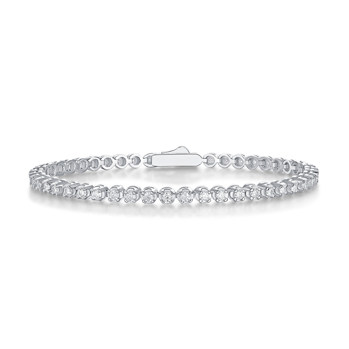 1Starlight Luxury Fashion Mosan Diamond S925 Silver Bracelet Prohibit TikTok sales - 5 - CJ