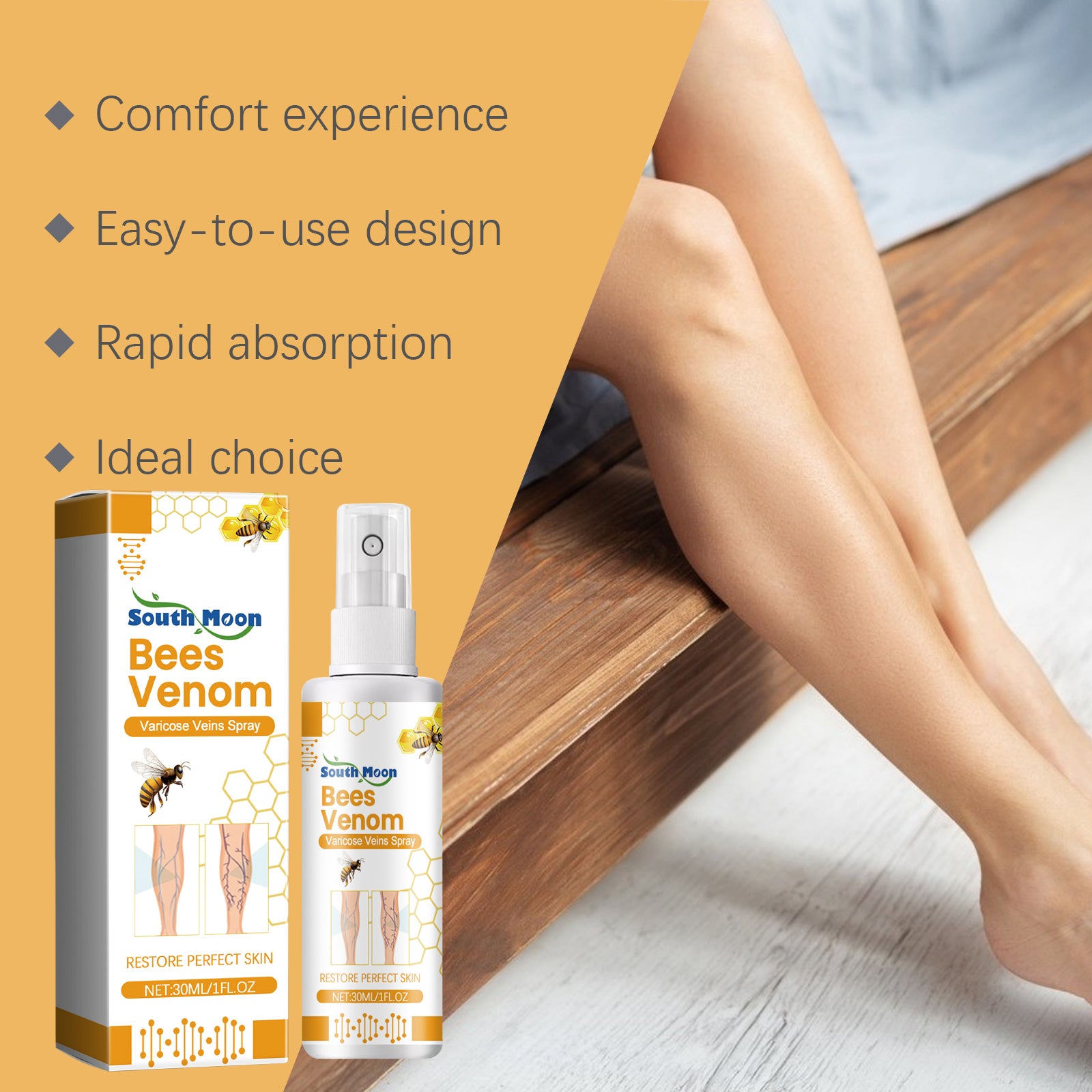 Leg Care Spray For Daily Relief Of Leg Varicosity - 5 - CJ