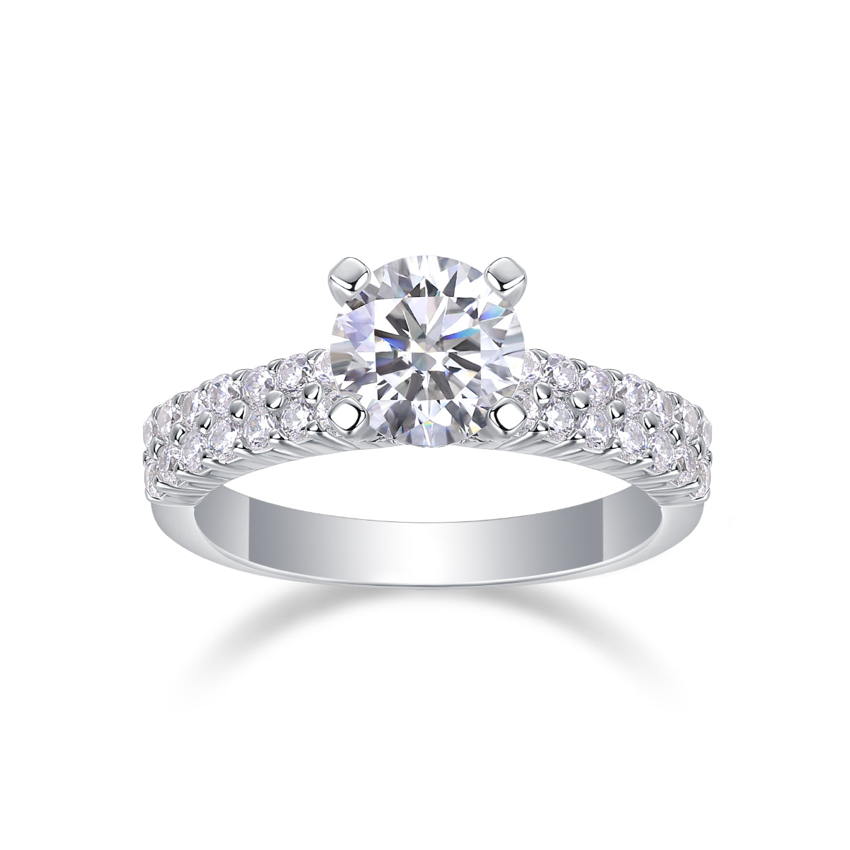 1Arrange Large Diamond Rings, Wedding Rings, Luxury Fashion Set Moissanite Silver Rings Prohibit TikTok sales - 5 - CJ