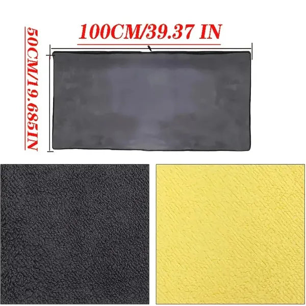 Thickened Coral Velvet Microfiber Car Wash Towel - Instant Absorption & Quick - Dry, Scratch - Free For All Cars, High - Quality Non - Woven Fabric, Reinforced Seams, Multi - Surface Use For Home & Auto Care, M - 5 - CJ
