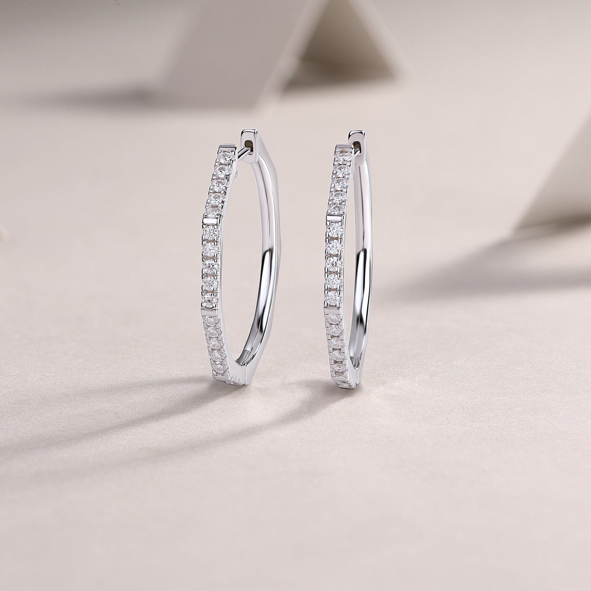 1Modern Star Ring - Fashionable Earrings And Stud Jewelry Set With Moissanite S925 Sterling Silver And Platinum - plated Diamonds Prohibit TikTok sales - 5 - CJ