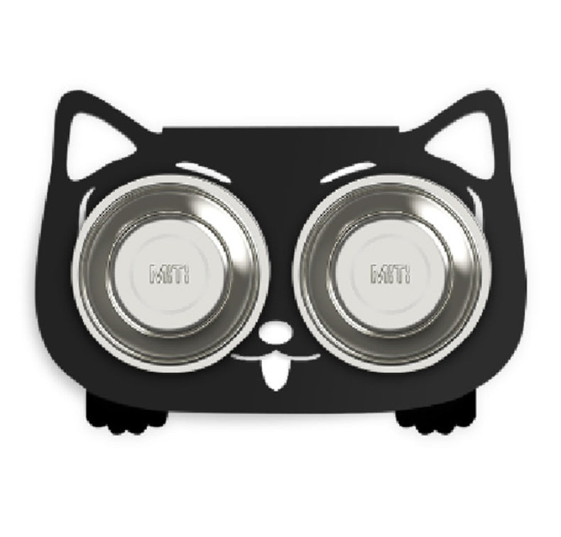 Anti - falling Cat Dog Feeding Water Bowl - 0 - CJ - Black - Style1 - CJJJCWGY01031 - Black - Style1