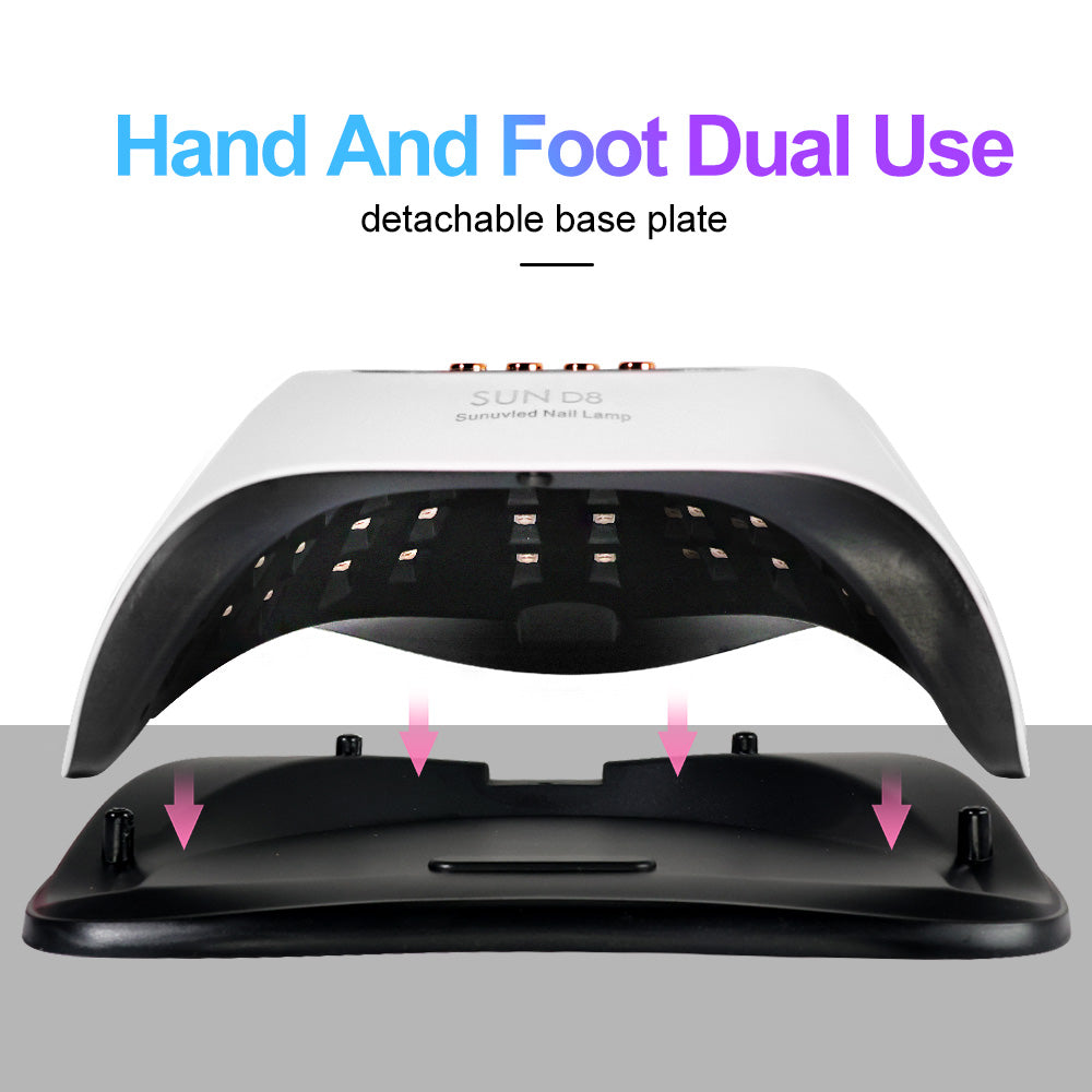 UV LED Nail Lamp, Nail Dryer For Gel Polish, 3 Timers Curing Lamp Professional Nail Light, 66Pcs Uv Beads And Automatic Sensor - 5 - CJ