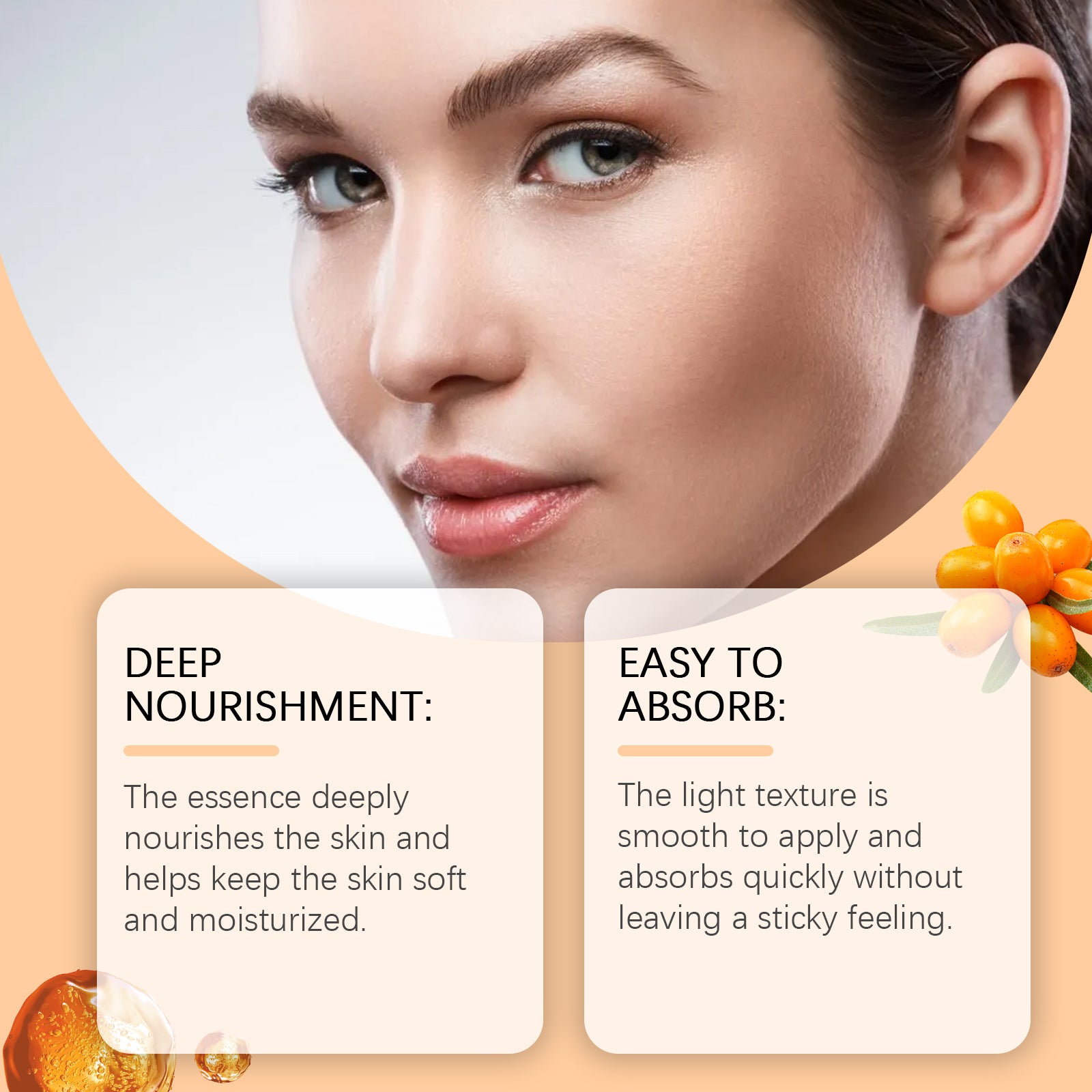 OUHOE Astaxanthin Facial Essence, Moisturizes And Moisturizes Delicate Skin Hydrating, Brightening And Moisturizing Skin Essence - 5.0 - CJ