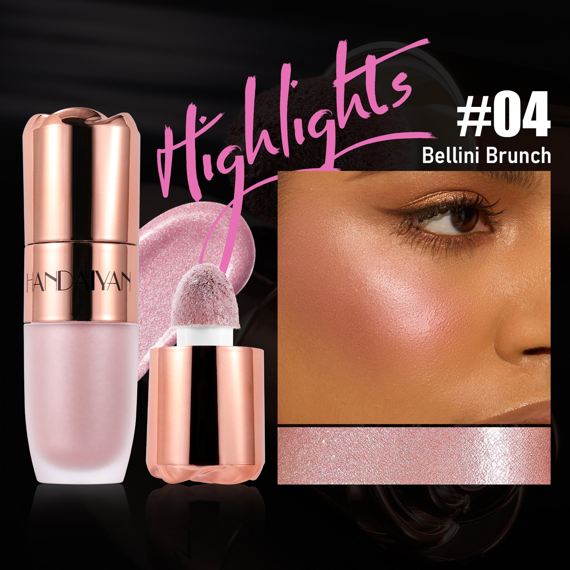 Highlighter Repair 8 - color Three - dimensional Easy To Apply - 0 - CJ - 7.6ML - Highlight Contour Liquid 04 - CJYD224384604DW
