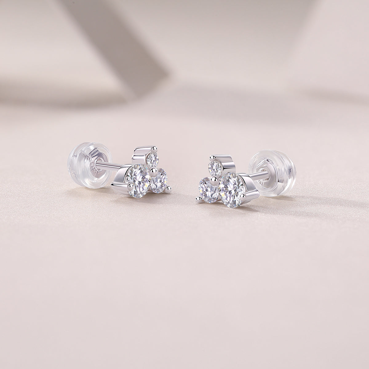 1Wave Diamond Set Moissanite Silver Earrings Luxury Fashion Diamond Earrings Stud Earrings Prohibit TikTok sales - 5 - CJ