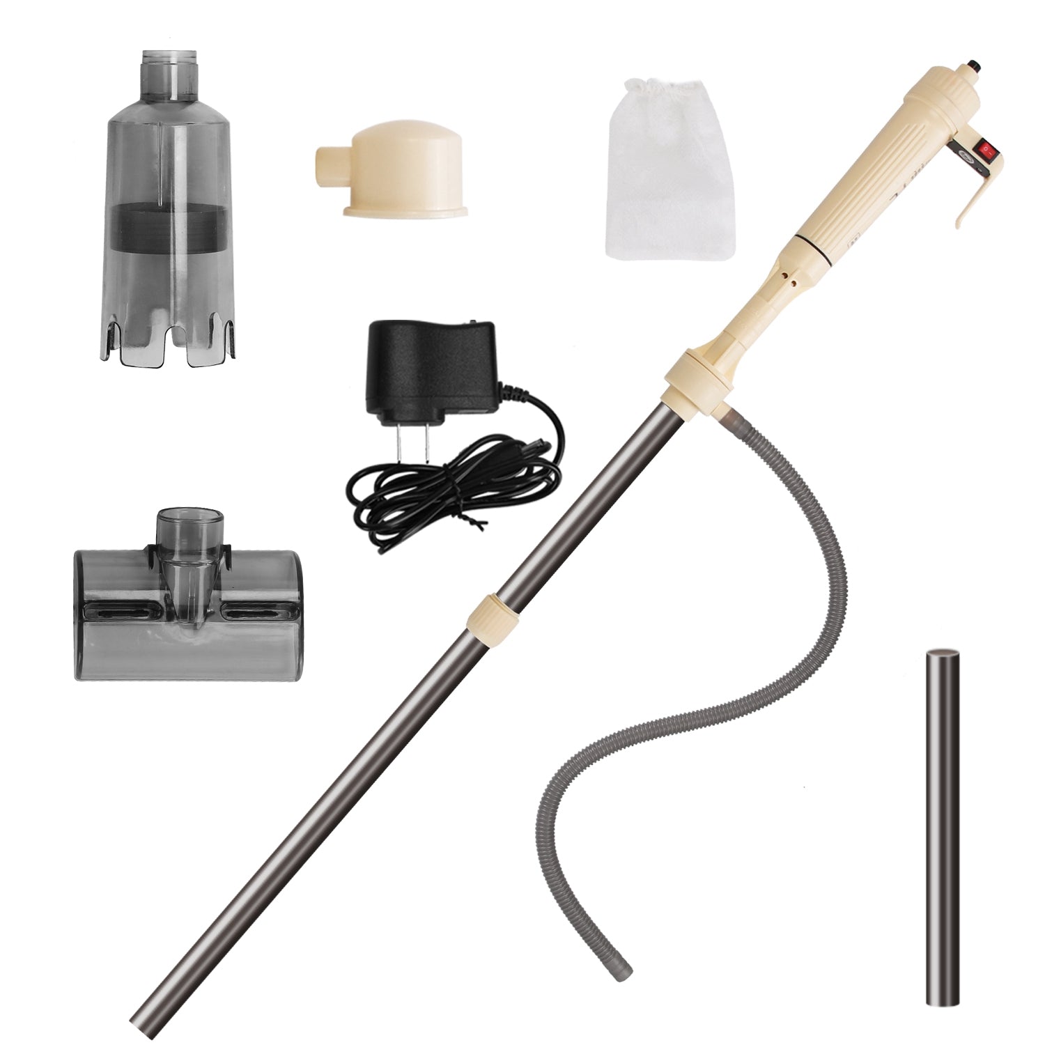 1 Set Multifunctional Electric Aquarium Gravel Cleaner Kit Length Adjustable Automatic Fish Tank Vacuum Cleaner Change Water Wash Sand Filter Dirt Removal - 5 - CJ