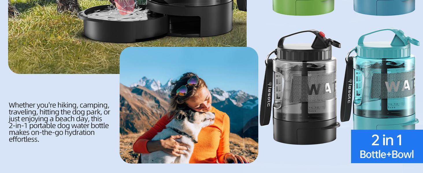 Lassot Portable Pull - out Water Bowl For Dogs, Large Capacity, Perfect For Camping, Hiking, Beach Trips, Road Trips, And Park Walks. - 5 - CJ