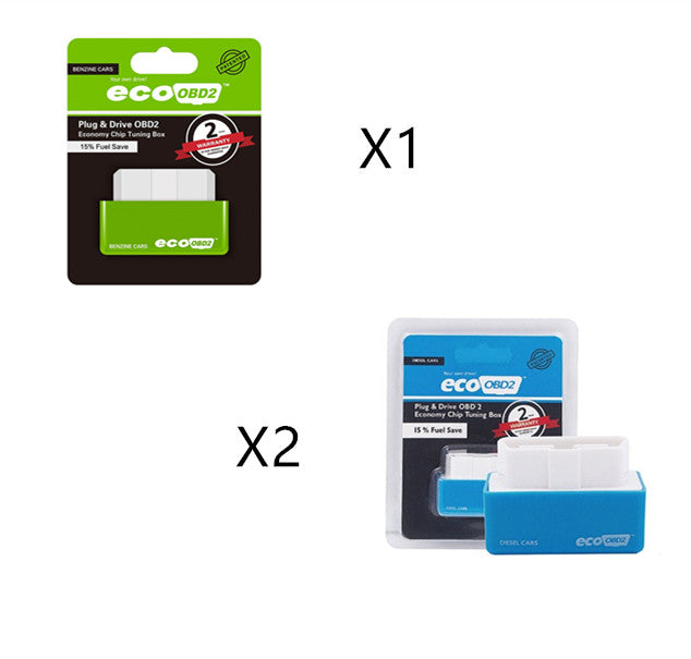 Plug And Play ECOOBD2 Gasoline Car Fuel Economy ECO OBD2 Driver - 0 - CJ - Blue2Green1 - CJQCGJQT00061 - Blue2Green1