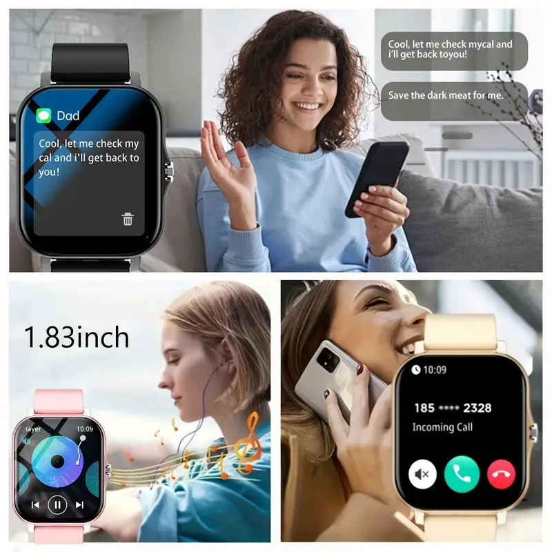 New Smartwatches Now On Sale, Featuring Message Alerts, Call Answering, Health Monitoring, Activity Tracking, Notification Reminders, And Fitness Functions. - 5 - CJ