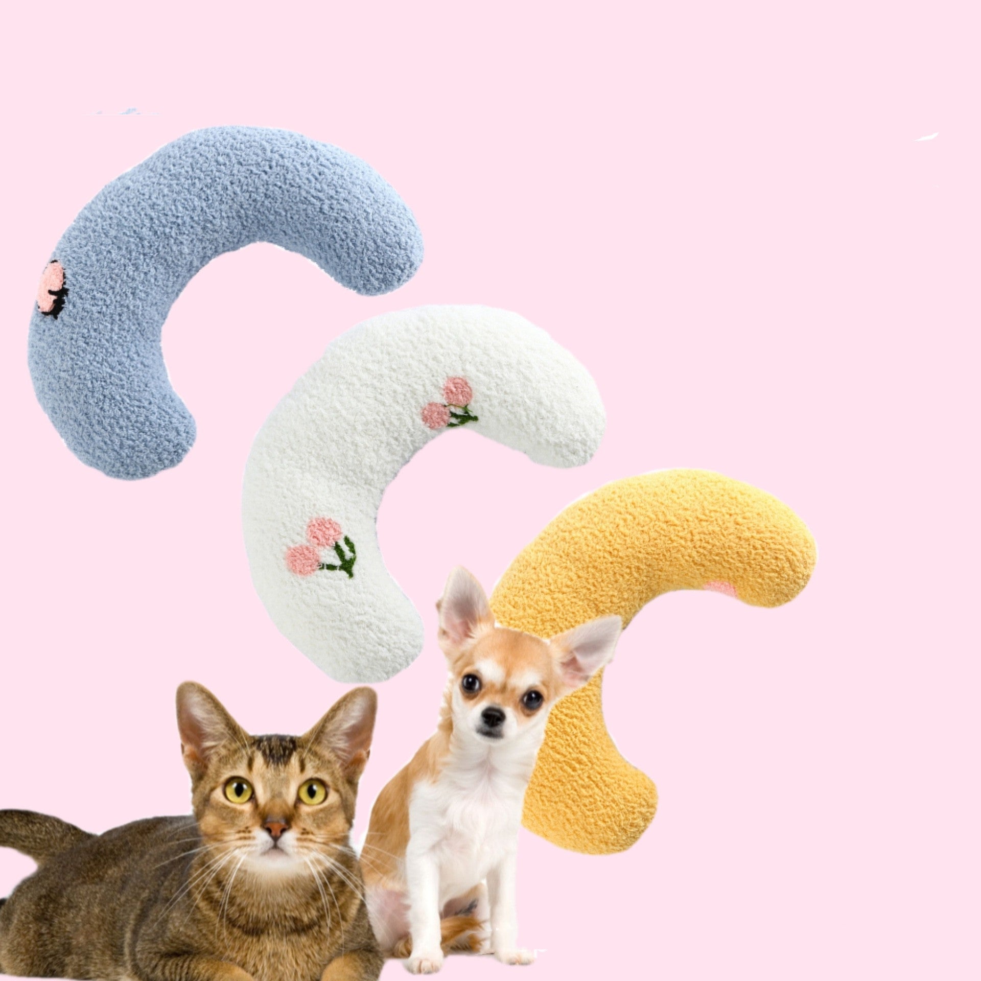 Little Pillow For Cats Fashion Neck Protector Deep Sleep Puppy U - Shaped Pillow Pets Pillow Kitten Headrest Dog Sleeping Pillow Pet Products - 0 - CJ