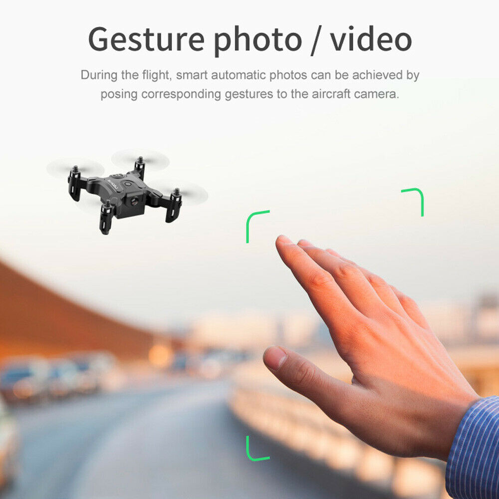 AU V2 Mini Drone Selfie WIFI FPV With HD Camera Foldable Arm RC Quadcopter Toy. - 5 - CJ