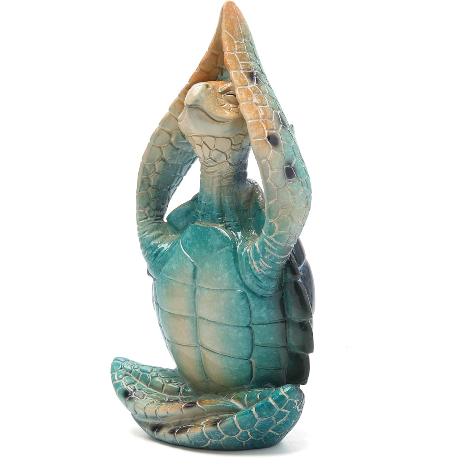 Sea Turtle Meditation Yoga Decor Garden Figurine Sea Turtle Meditating Coastal Beach Decorations Zen Yoga Resin Statue For Home Office Decorations Put The Palm Separate - 5 - CJ