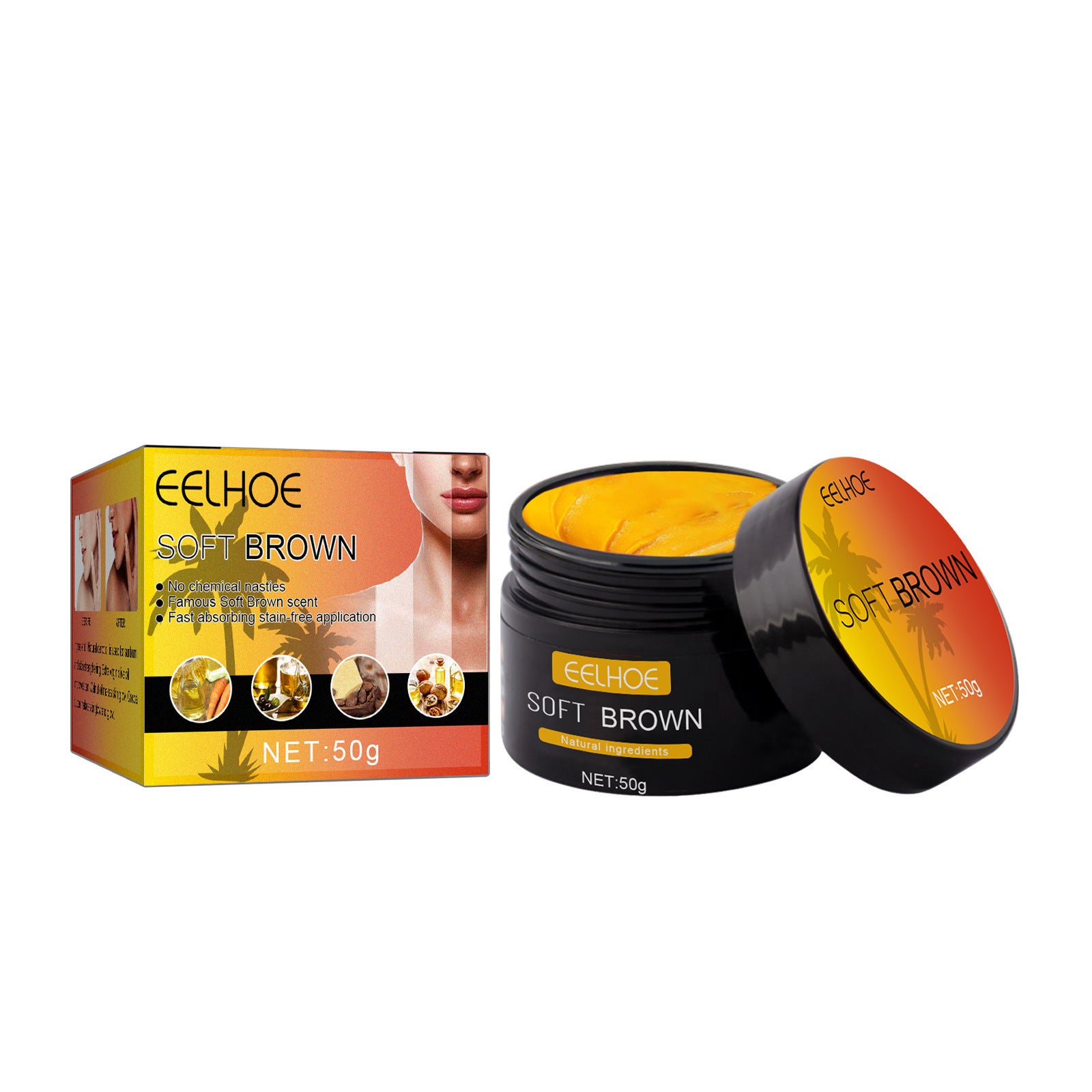 EELHOE Aloe Vera Gel Tanning Aid Cream Summer Beach Bronzing Tanning Aid Sunscreen Skin Sunburn Repair Gel - 5 - CJ