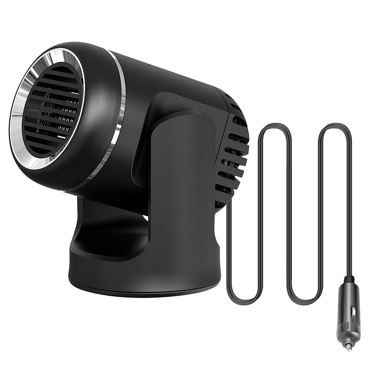 24V 160W Or 12V 120W Portable Car Heater 2 In 1 Heating Cooling Fan Rotatable Demister Defroster With 4.92ft Cord - 5.0 - CJ