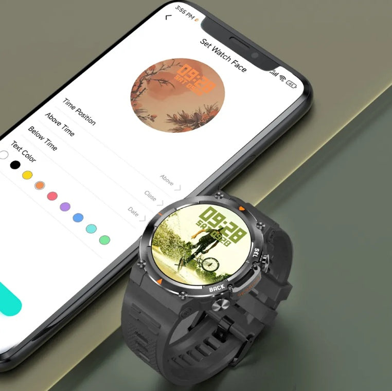 MAX18 Men Smartwatch AMOLED1.43inch Big Screen BT Calls Gesture Control AI Voice Sports Smart Watch Men - 5 - CJ
