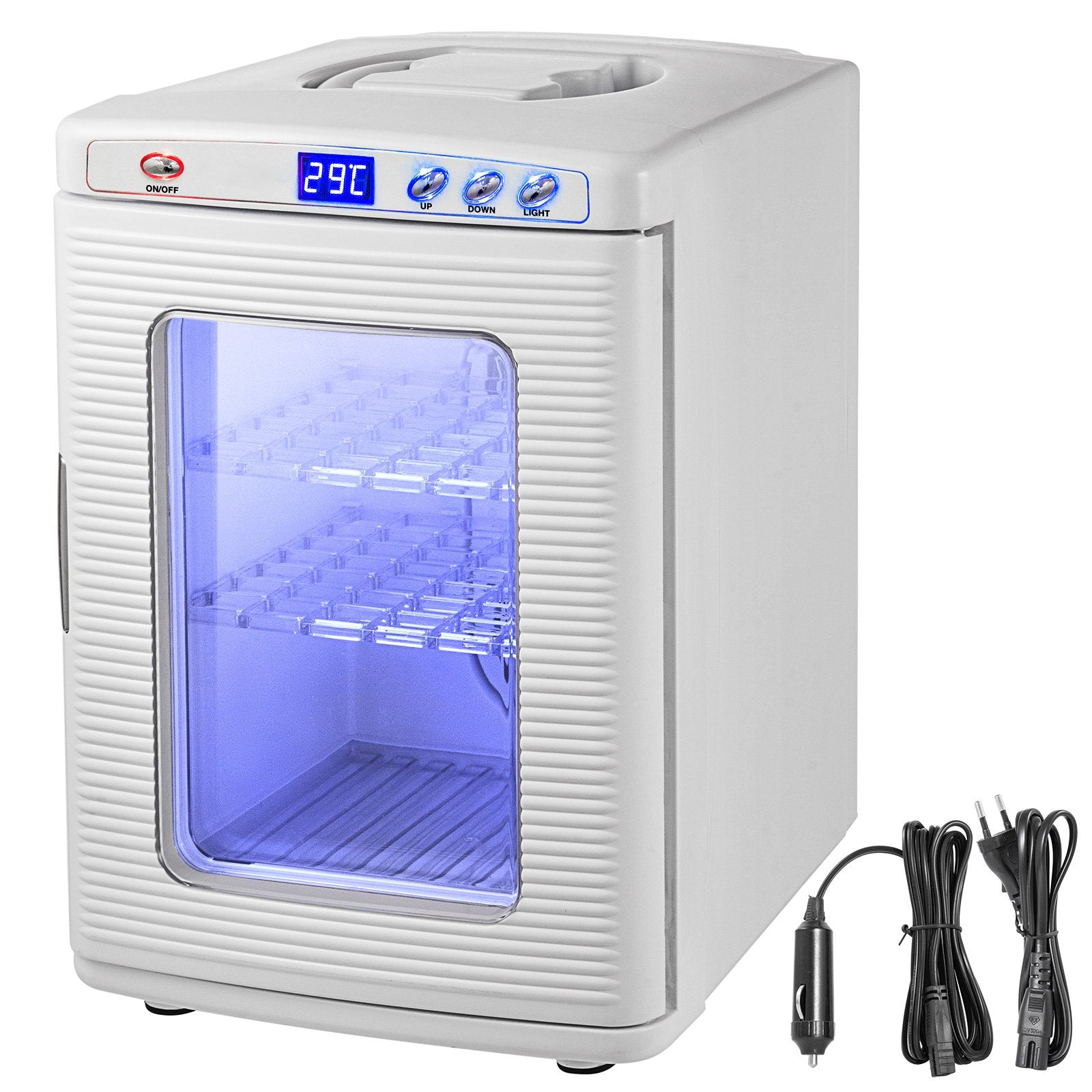 White Reptile Incubator 25L Scientific Lab Incubator Digital Incubator Cooling And Heating 5 - 42°C Reptile Egg Incubator 12V/110V Work For Small Reptiles - 5 - CJ
