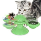 Cat Rotating Windmill Multi - Function Toys Itch Scratching Device Teeth Shining Toy - 0 - CJ - Green - CJJJCWGY01430 - Green