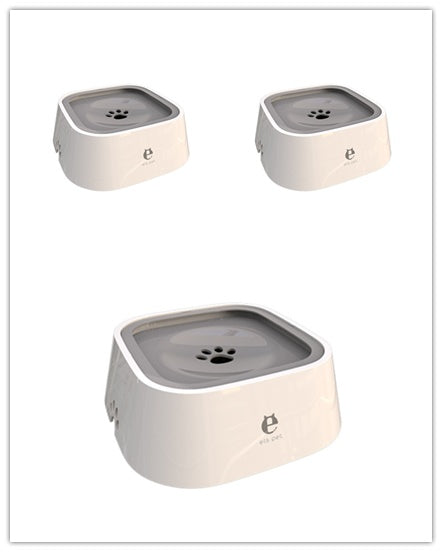 Non - wet Mouth Dog Bowl, Floating Bowl, Anti - overturning - 0 - CJ - Grey 3pcs - CJJJCWGY00623 - Grey 3pcs