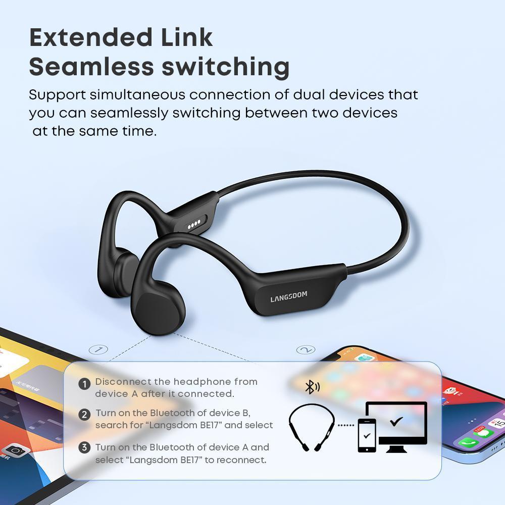 IPX8 Waterproof Headphones, Swimming - specific Bluetooth Headphones, Sports Wireless Earbuds With 32G TF Card, Stereo Bone Conduction Headphones - 5 - CJ